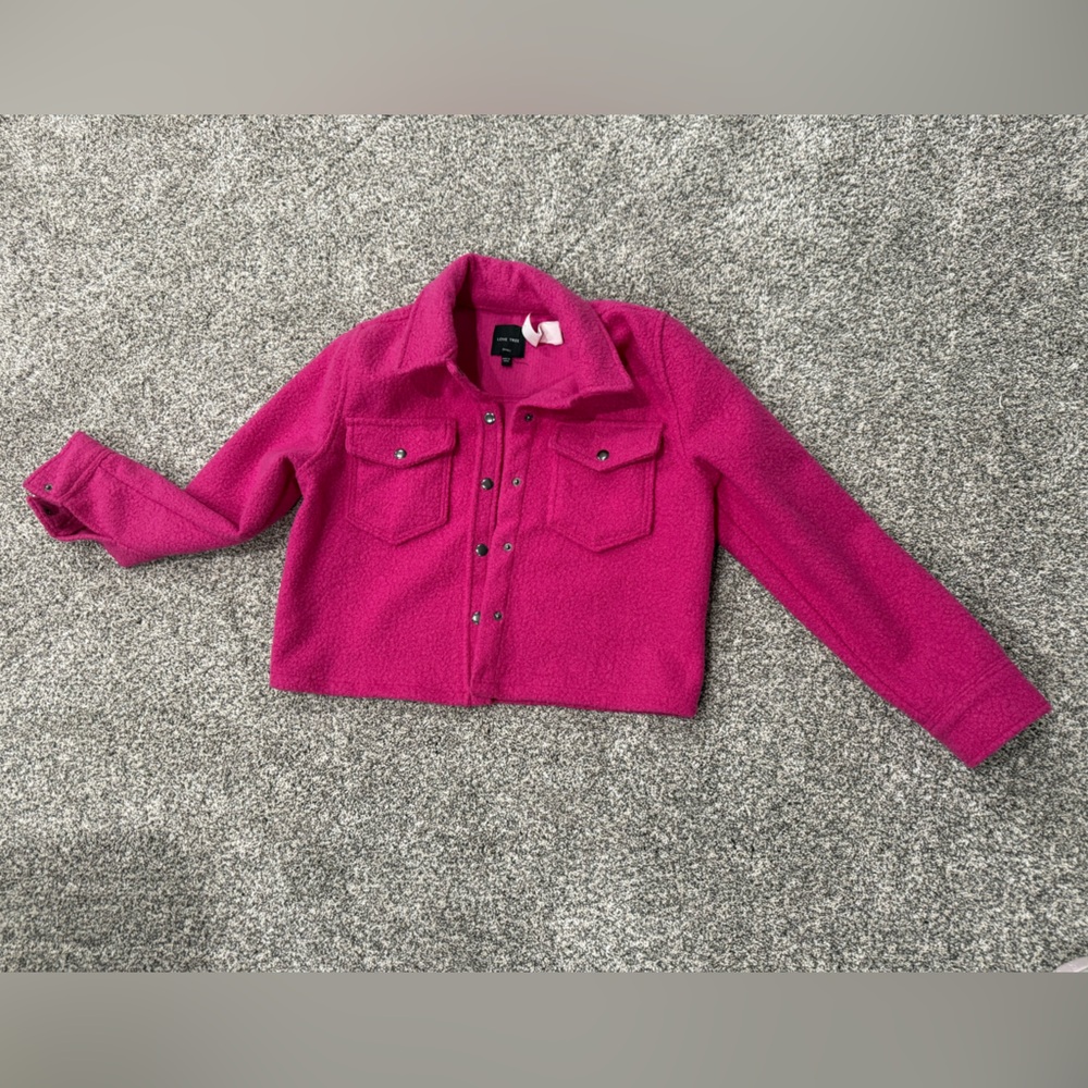 NWT Bella Snap Button Midi Teddy Jacket - Small